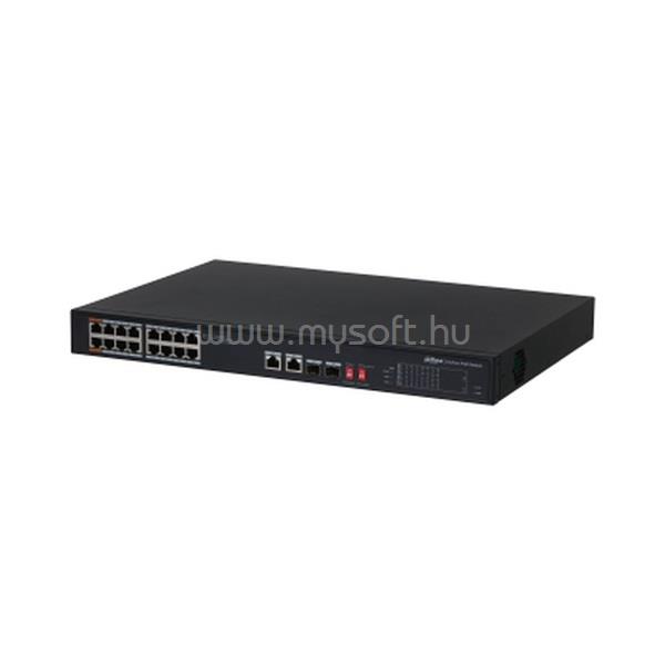 DAHUA PFS3218-16ET-135 16x 10/100 (PoE 135W)+2x 100/1000 Uplink/SFP combo uplink PoE switch