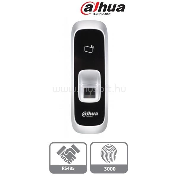 DAHUA ujjlenyomat és RFID olvasó - ASR1102A(V2) (Mifare 13,56MHz, RS485, 3000 ujjlenyomat tárolás, 9-15VDC)