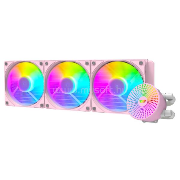 DARKFLASH DC360 ARGB CPU vízhűtés (rózsaszín)