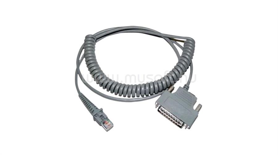 DATALOGIC CAB-472 RS232 25PIN MALE DET COILED