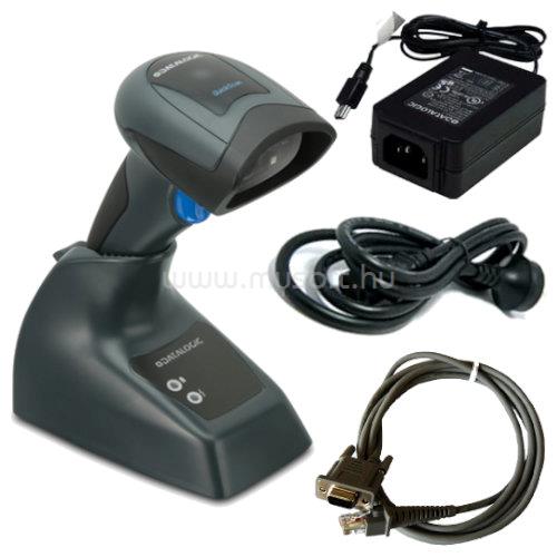 DATALOGIC QuickScan QBT2131, Bluetooth, Kit, RS-232, Linear Imager, Black (Kit inc. Imager, Base Station and 90G000008 RS-232 Cable, 8-0935 Power Supply and 6003-0940 EU Line Cord.)