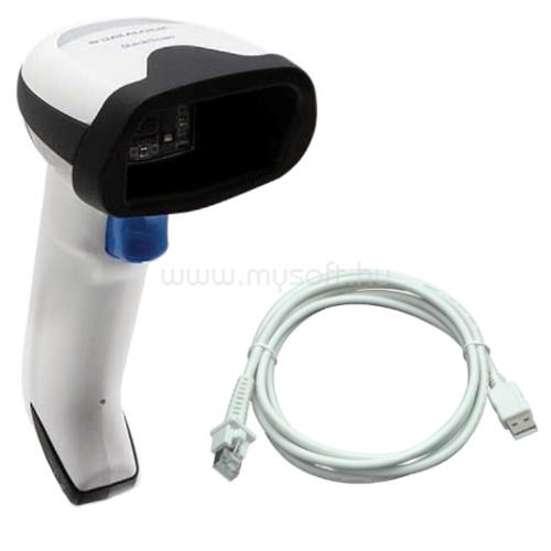 DATALOGIC QuickScan QD2590, Kit, 2D Mpixel Imager, USB/RS-232 Multi-Interface, White (Kit includes Scanner and USB Cable 90A052278)