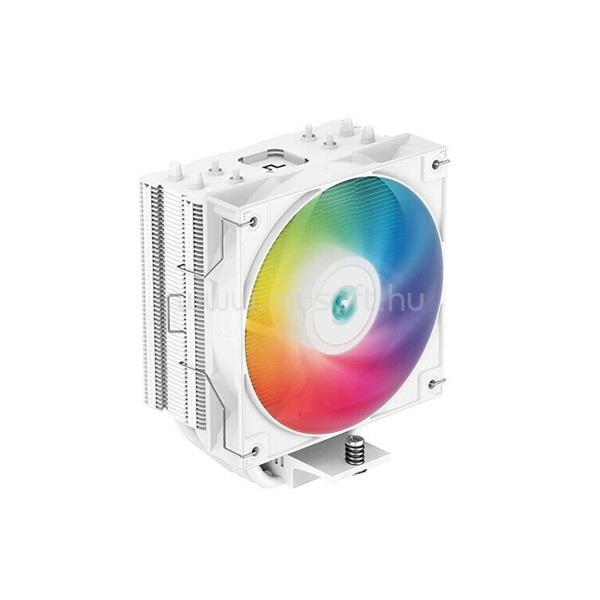 DEEPCOOL AG620 WH ARGB CPU Cooler (29,4 dB; max, 115,32 m3/h; 4pin PWM, 6 db heatpipe, 12cm, A-RGB LED, fehér)