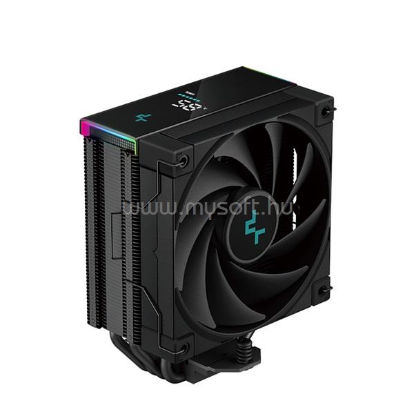 DEEPCOOL AK400 Digital CPU hűtő (28 dB; max, 117,21 m3/h; 4pin csatlakozó, 4 db heatpipe, 12cm, PWM)