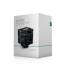 DEEPCOOL AK400 ZERO DARK PLUS CPU hűtő (28 dB; max, 101,02 m3/h; 4pin, 4 db heatpipe, 12cm, PWM) DEEPCOOL_R-AK400-BKNNMD-G-1 small