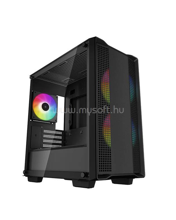 DEEPCOOL CC360 ARGB Fekete (Táp nélküli) ablakos mATX ház