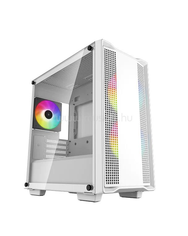 DEEPCOOL CC360 ARGB WH Fehér (Táp nélküli) ablakos mATX ház