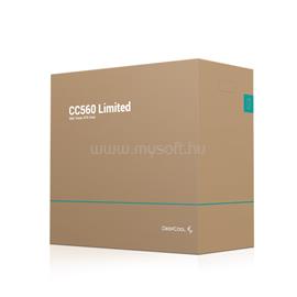 DEEPCOOL CC560 V2 Limited Fekete (Táp nélküli) ablakos ATX ház DEEPCOOL_CC560-100034 small