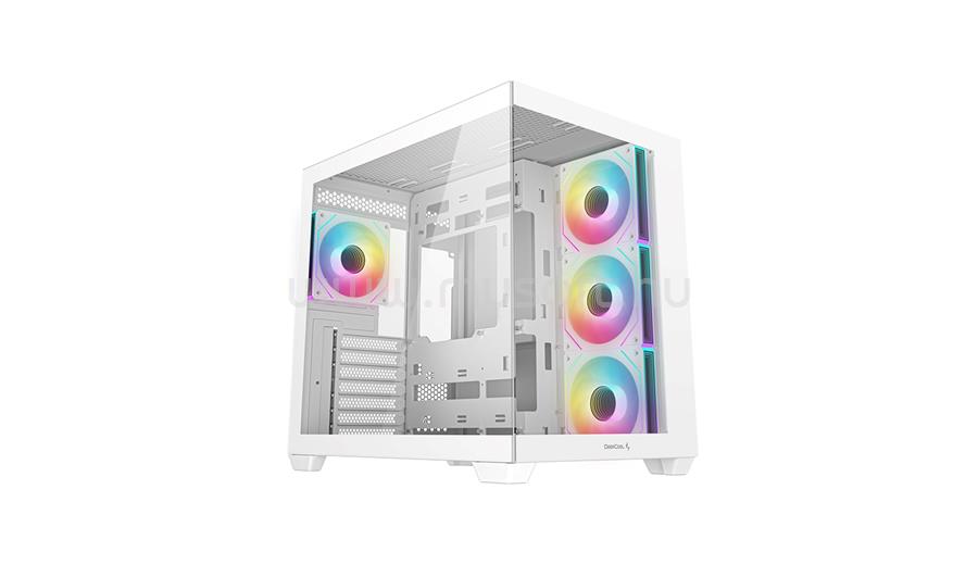 DEEPCOOL CG530 4F WH fehér (táp nélküli) ablakos ATX ház