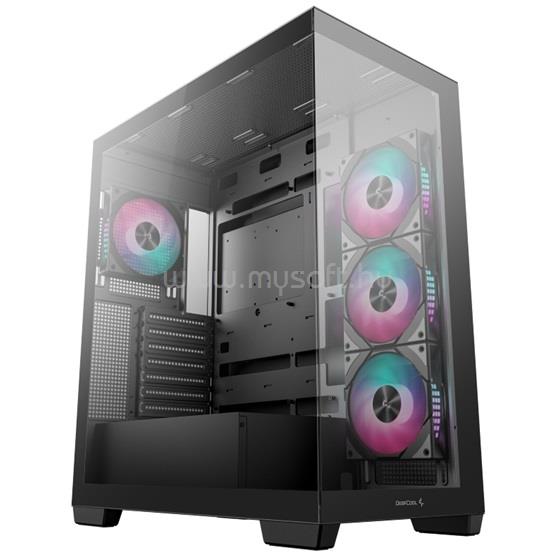 DEEPCOOL CG580 4F fekete (táp nélküli) ablakos ATX ház