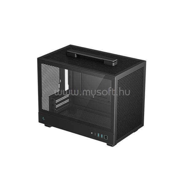 DEEPCOOL CH160 fekete (táp nélküli) ablakos Mini-ITX ház