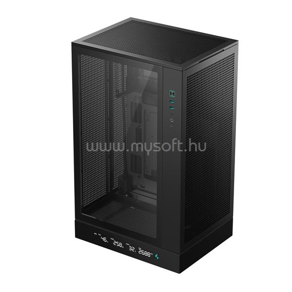 DEEPCOOL CH270 DIGITAL fekete (táp nélküli) ablakos mATX ház