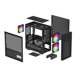 DEEPCOOL CH360 DIGITAL fekete (táp nélküli) ablakos mATX ház DEEPCOOL_R-CH360-BKAPE3D-G-1 small