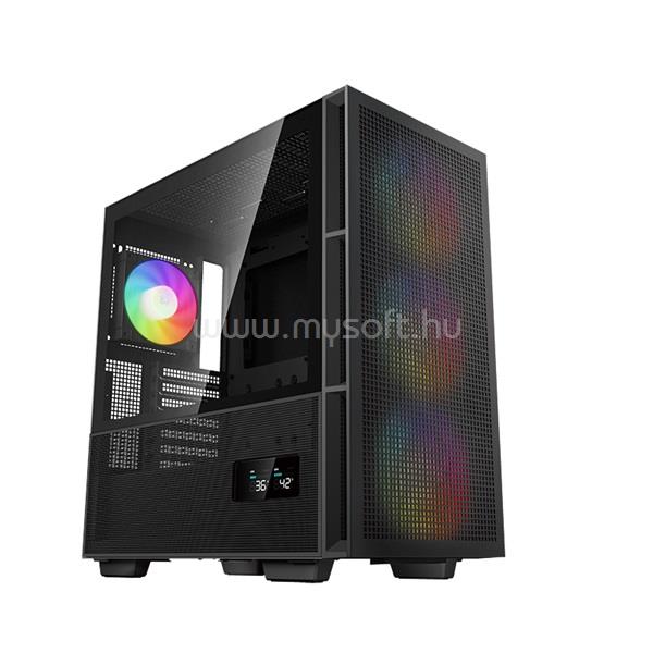 DEEPCOOL CH560 Digital Fekete (Táp nélküli) ablakos E-ATX ház