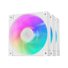 DEEPCOOL Cooler 12cm - FD12 ARGB WH( (3in1) (27,6dB; max. 109,07 m3/h; 3pin csat; hydro bearing, ház hűtésre, PWM, fehé) DEEPCOOL_FD12 ARGB WH(3IN1) small