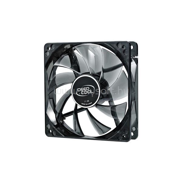 DEEPCOOL Cooler 12cm - WIND BLADE 120 (26,6dB; max. 91,15 m3/h; 3pin csatlakozó; ház hűtésre, kék LED)