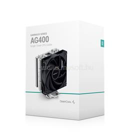 DEEPCOOL CPU Cooler - AG400 (31,6 dB; max, 128,93 m3/h; 4pin csatlakozó, 4 db heatpipe, 12cm, PWM) R-AG400-BKNNMN-G-1 small