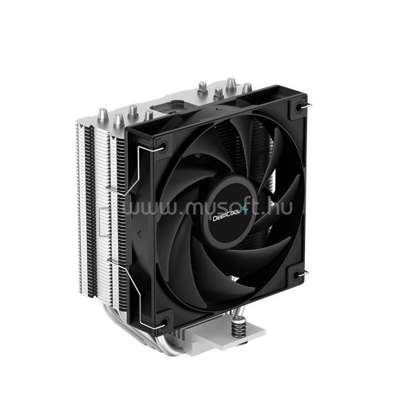 DEEPCOOL CPU Cooler - AG400 (31,6 dB; max, 128,93 m3/h; 4pin csatlakozó, 4 db heatpipe, 12cm, PWM)