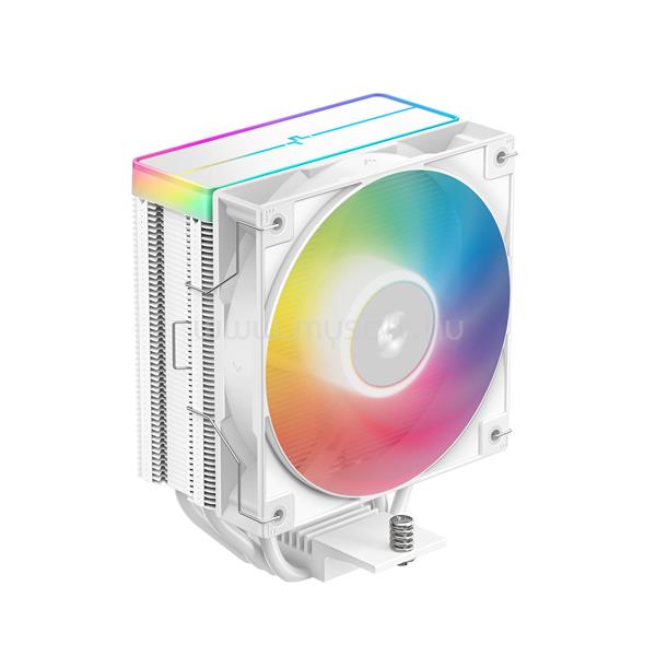 DEEPCOOL CPU Cooler - AG400 WH ARGB V2 (31,6 dB; max, 128,93 m3/h; 4pin csatlakozó, 4 db heatpipe, 12cm, PWM, fehér)