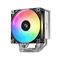 DEEPCOOL CPU Cooler - AG600 ARGB (30,93 dB; max, 116,98 m3/h; 4pin csatlakozó, 6 db heatpipe, 12cm, PWM) DEEPCOOL_R-AG600-BKAMMG2-G small