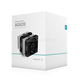 DEEPCOOL CPU Cooler - AG620 (29,4 dB; max, 115,32 m3/h; 4pin csatlakozó, 6 db heatpipe, 12cm, PWM) R-AG620-BKNNMN-G-1 small