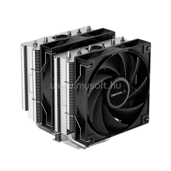 DEEPCOOL CPU Cooler - AG620 (29,4 dB; max, 115,32 m3/h; 4pin csatlakozó, 6 db heatpipe, 12cm, PWM)