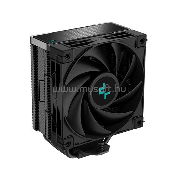 DEEPCOOL CPU Cooler - AK400 ZERO DARK (29 dB; max, 112,93 m3/h; 4pin csatlakozó, 4 db heatpipe, 12cm, PWM)