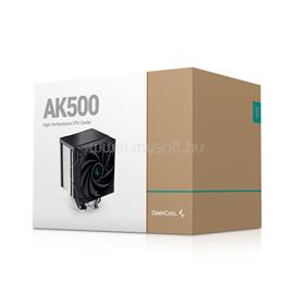 DEEPCOOL CPU Cooler - AK500 (31,5 dB; max, 88,75 m3/h; 4pin csatlakozó, 5 db heatpipe, 12cm, PWM) DEEPCOOL_AK500 small