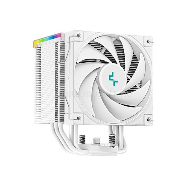 DEEPCOOL CPU Cooler - AK500 Digital WH (28dB; max, 117,21 m3/h; 4pin csatlakozó, 5 db heatpipe, 12cm, PWM, fehér)