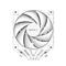 DEEPCOOL CPU Cooler - AK620 WH (28 dB; max, 117,21 m3/h; 4pin csatlakozó, 6 db heatpipe, 2x12cm, PWM) AK620_WH small