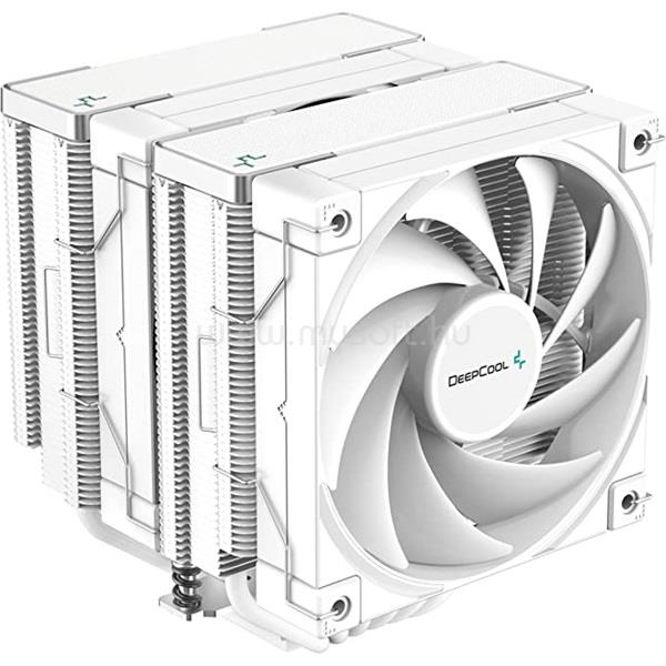 DEEPCOOL CPU Cooler - AK620 WH (28 dB; max, 117,21 m3/h; 4pin csatlakozó, 6 db heatpipe, 2x12cm, PWM)