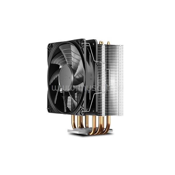 DEEPCOOL CPU Cooler - GAMMAXX 400S (14,6dB; max. 86,3 m3/h; 3pin csatlakozó; 4 db heatpipe, 12cm)
