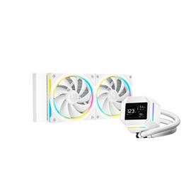 DEEPCOOL CPU Water Cooler - LM240 WH (max 36.07dB; max. 112,52 m3/h; 2x12cm, LED kijelző, fehér) DEEPCOOL_LM240_WH small
