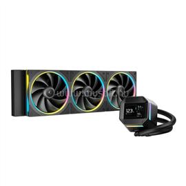 DEEPCOOL LM360 CPU vízhűtés (max 36,07dB; max. 122,52 m3/h; 3x12cm, LED kijelző, fekete) DEEPCOOL_R-LM360-BKDMMC-1 small