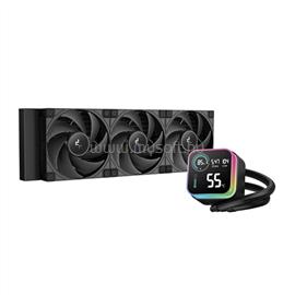 DEEPCOOL CPU Water Cooler - LQ360 ULTRA ARGB (max 35.63dB; max. 124,72 m3/h; 3x12cm, LED kijelző, fekete) DEEPCOOL_R-LQ360-BKASMC-G-1 small