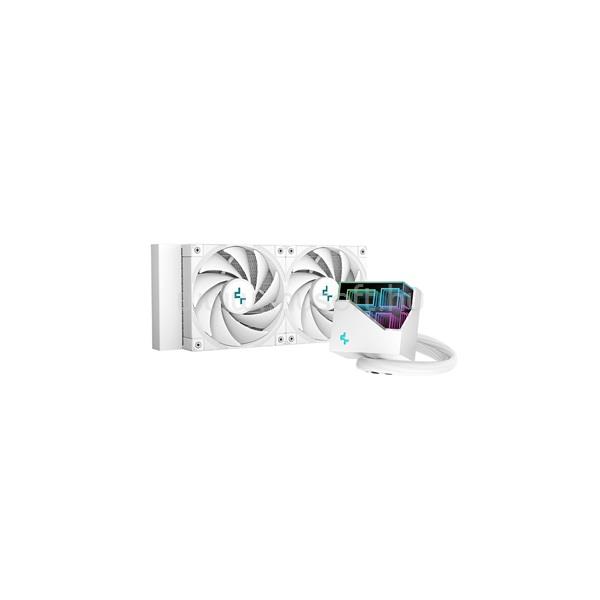 DEEPCOOL LT520 WH CPU vízhűtés (max 19dB; max. 145,86 m3/h; 2x12cm, fehér)