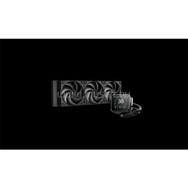 DEEPCOOL CPU Water Cooler - SPARTACUS 360 (max 32,23dB; max. 135,73 m3/h; 3x12cm, LED kijelző, fekete) DEEPCOOL_R-SPT360-BKDSMP-G-1 small