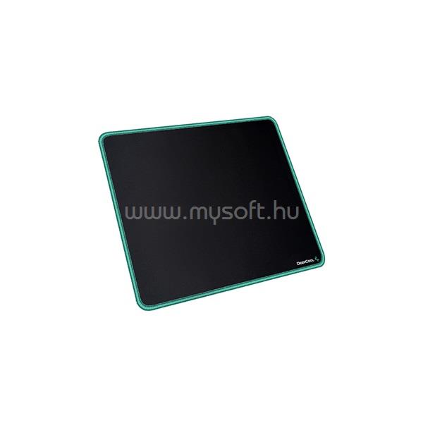 DEEPCOOL Egérpad - GM810 (szövet, csúszásmentes, vízálló, 450x400x3mm, fekete, zöld szegés)