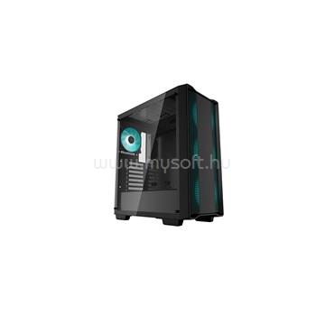 DEEPCOOL CC560 R-CC560-BKGAA4-G-1 Fekete (Táp nélküli) ablakos ATX ház