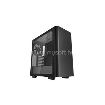 DEEPCOOL CK500 R-CK500-BKNNE2-G-1 Fekete (Táp nélküli) ablakos E-ATX ház