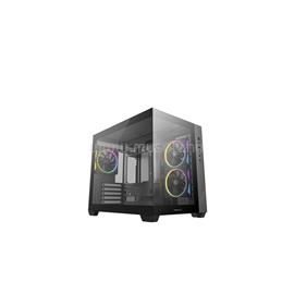 DEEPCOOL Ház Micro ATX CG330 3F, Tápegység nélkül, Fekete, Üvegfalú DEEPCOOL_R-CG330-BKNGM3-G small