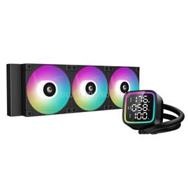 DEEPCOOL LD360 CPU vízhűtés (max 21dB; max. 122,39 m3/h; 3x12cm, LED kijelző, fekete) DEEPCOOL_R-LD360-BKMSN-G-1 small