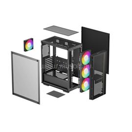 DEEPCOOL MATREXX55 MESH V4 C fekete (táp nélküli) ablakos ATX ház DEEPCOOL_R-MATREXX55-BCAGA4-G-4 small