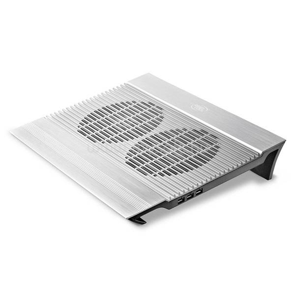 DEEPCOOL Notebook Hűtőpad 17"-ig - N8 (25.1dB; max. 160,89 m3/h; 2x14cm, 4xUSB3.0, RGB)