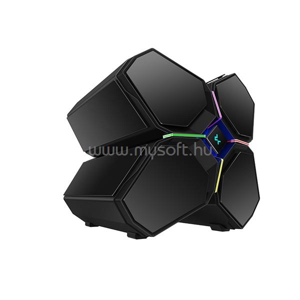 DEEPCOOL QUADSTELLAR INFINITY Fekete (Táp nélküli) E-ATX ház