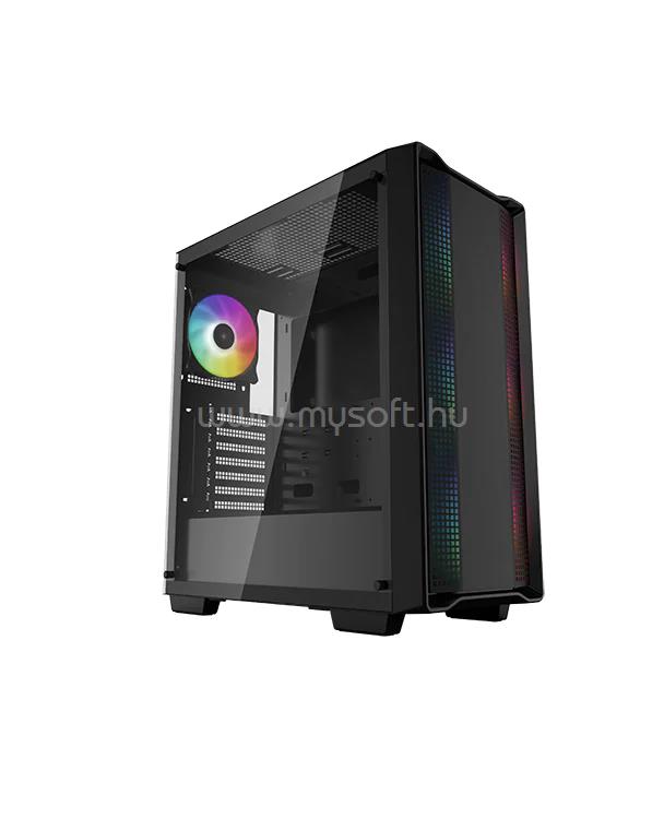 DEEPCOOL R-CC560-BKTAA4-G-1 CC560 A-RGB Fekete (Táp nélküli) ablakos ATX ház