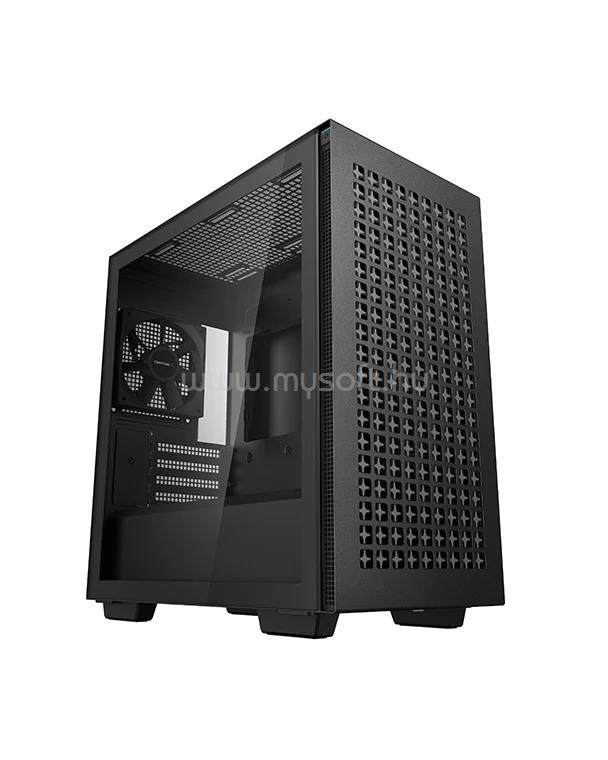 DEEPCOOL R-CH370-BKNAM1-G-1 CH370 Fekete (Táp nélküli) ablakos mATX ház