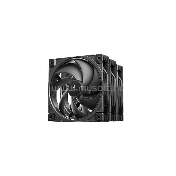 DEEPCOOL Rendszerhűtő Ventilátor FD12 V2 3IN1, 12cm, fekete (3db/csomag)