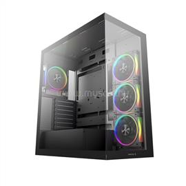 DEEPCOOL Számítógépház - CG580 4F V2 (fekete, ablakos, 4x12cm A-RGB, BTF, ATX, 2xUSB3.0, 1xUSB2.0) DEEPCOOL_R-CG580-BKADA4-G-2 small