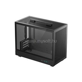 DEEPCOOL CH160 PLUS WH fekete (táp nélküli) mATX ház DEEPCOOL_R-CH160-BKNGM0-G small